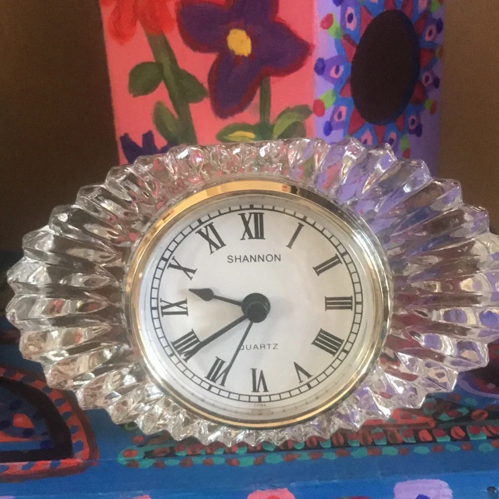 Shannon Crystal Symmetry Clock NIB